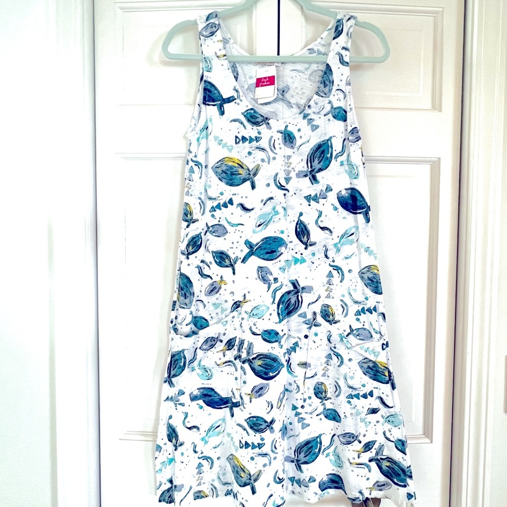 Fresh Produce Tank Drape Dress Float Fish